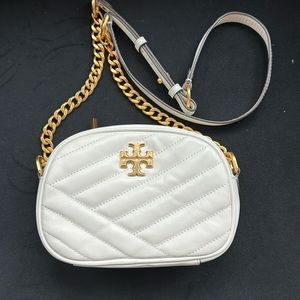Authentic Tory Burch camera bag white w/GhW